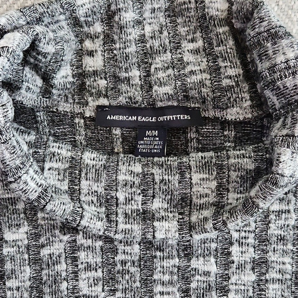 American Eagle Outfitters Pullover Women's Size Med Gray Cowl Neck Long Sleeve - Picture 8 of 16